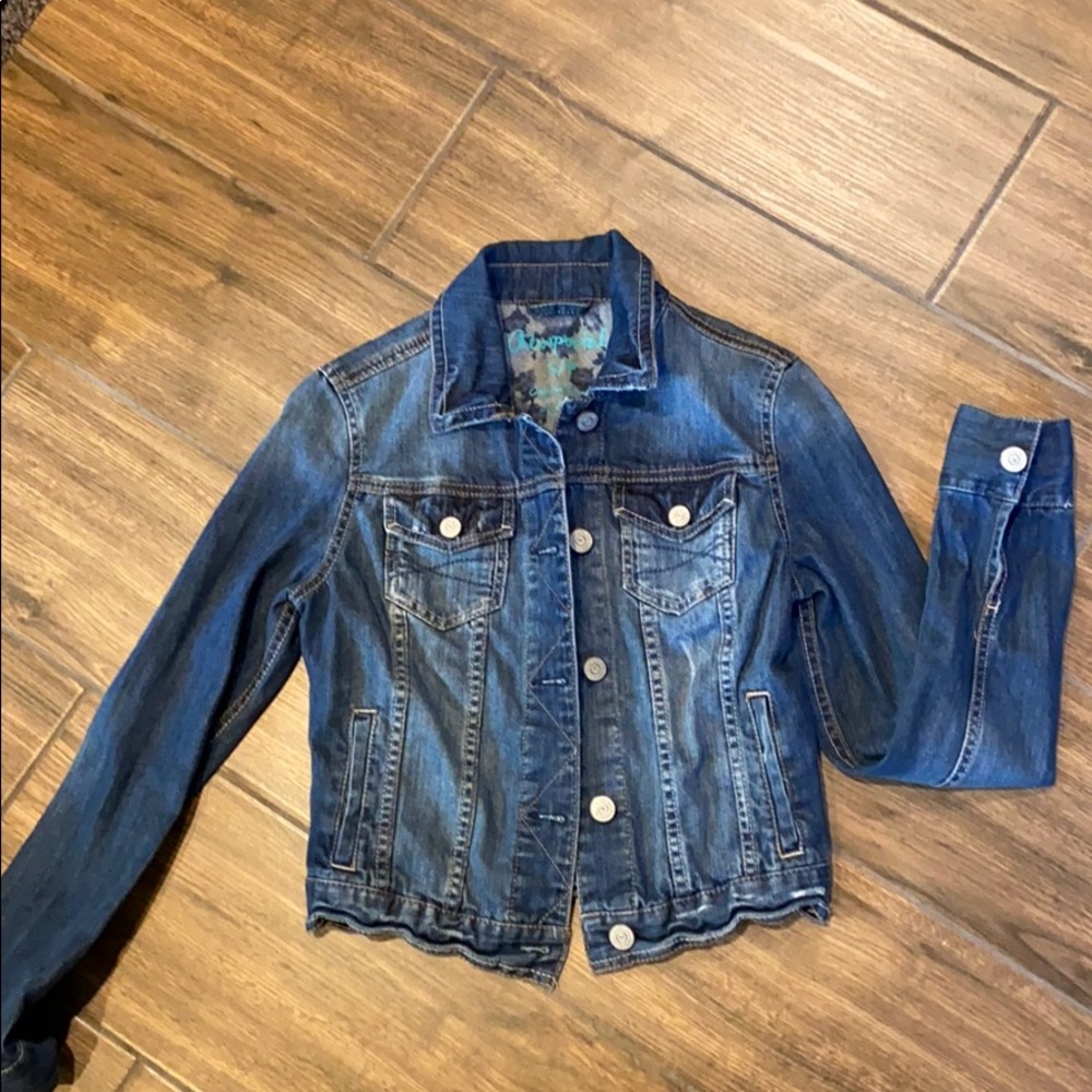 Aeropostale Cropped Denim Jacket